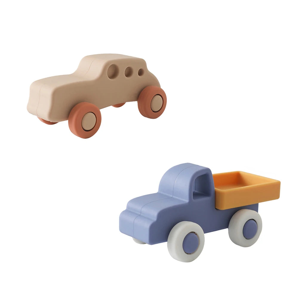 Baby Silicone Car Toys Montessori Baby Things Silicone Baby Teether Toy Car 0 12 Months Newborn Educational Toy Silicone Blocks Purest Peak